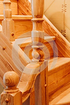Ð’etail of wooden stairs