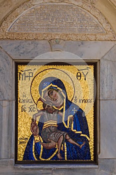 Ðžrthodox icon of Mother of God (Mary) and child (Jesus Christ)