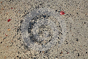 Ð¡arÑ‹ shards of glass on the asphalt after accident on a road