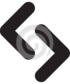 ÐŸÐµÑ‡Ð°Ñ‚ÑŒAncient scandinavic rune jera. Viking futhark alphabet. Flat black line icon. Graphic element. Vector illustration