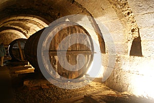 The “caves” or family wine cellars, Laguardia, Rioja-Alavesa, Spain.