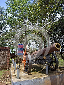 “The Historic Cannon Gun of Rangana Fort: A Blast from the Past” (Selective focus)