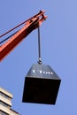 1 ton weight on crane Royalty Free Stock Photo