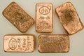 10 Ounce Pure Copper Bullion Bars