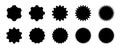 10 shapes of gears line icons. Flat machine gear icon. Wheel cogwheel vector. Simple outline isolated elements vector collection
