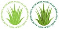 100% Aloe Vera seal