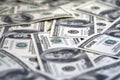 100 dollar bills close up Royalty Free Stock Photo