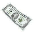 100 dollars note isolated Royalty Free Stock Photo