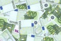 100 Euro Notes Texture Royalty Free Stock Photo