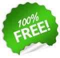 100% free sticker Royalty Free Stock Photo