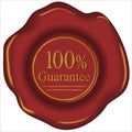 100% guarantee stamp Royalty Free Stock Photo