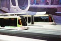 100% low-floor LRV tram model Royalty Free Stock Photo
