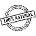 %100 natural grunge rubber stamp background Royalty Free Stock Photo