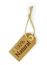 100% Natural Label Royalty Free Stock Photo