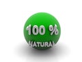 100 percent natural Royalty Free Stock Photo