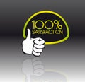 100 percent satisfaction Royalty Free Stock Photo
