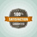 100 percent satisfaction Royalty Free Stock Photo