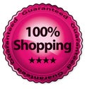 100% shopping Royalty Free Stock Photo