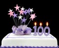 100th Cake Royalty Free Stock Photo