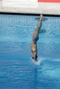 10m Platform Diving at the FINA World Championship Royalty Free Stock Photo