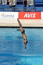 10m platform diving at the FINA World Championship Royalty Free Stock Photo