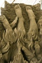 12th International Festival of Sand Sculptures Royalty Free Stock Photo