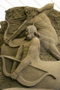 12th International Festival of Sand Sculptures Royalty Free Stock Photo