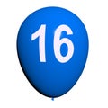 16 Balloon Shows Sweet Sixteen Birthday Party