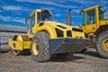 16 tonnes single drum rollers (bomag) Royalty Free Stock Photo