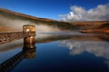 168 - reflection mist clouds dovestone Royalty Free Stock Photo