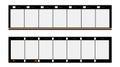 16mm format filmstrip, picture frames, Royalty Free Stock Photo