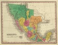 1831 antique map of Texas Royalty Free Stock Photo