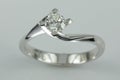 18k white gold ring Royalty Free Stock Photo