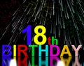 18th or Eighteenth Birthday Royalty Free Stock Photo