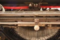 A 1900's typewriter - Macro view