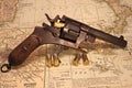 1918 Italian made Revolver with Ammunition Royalty Free Stock Photo