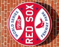 1918 World Series logo, Boston, MA Royalty Free Stock Photo