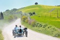 A 1925 light blue BUGATTI Type 35 at 1000 Miglia