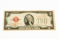 1928 United States two dollar bill Royalty Free Stock Photo