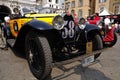 1930 built yellow Bugatti Type 40A at 1000 Miglia Royalty Free Stock Photo