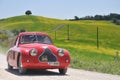 A 1938 red Fiat 508 CS MM