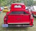 1950 Red Ford F1 Pickup back view Royalty Free Stock Photo