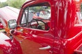 1950 Red Ford F1 Pickup Interior Royalty Free Stock Photo