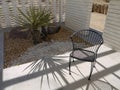 1950s Modernist garden: chair Royalty Free Stock Photo