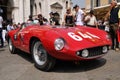 1955 built red Ferrari Mondial at 1000 Miglia