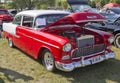 1955 Chevy Bel Air Red & White Royalty Free Stock Photo