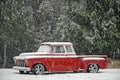 1955 Chevy Classic in Snow