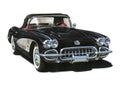 1959 Chevrolet Corvette Roadster Royalty Free Stock Photo