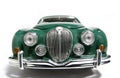 1959 Jaguar Mark 2 metal scale toy car fisheye frontview Royalty Free Stock Photo