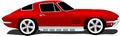 1960's Corvette Sports Car Royalty Free Stock Photo